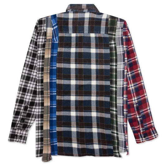 7 Cuts Shirt - Brown/Blue