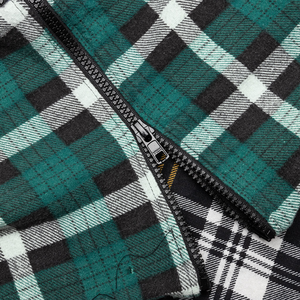 7 Cuts Zipped Wide Shirt - Black/Yellow