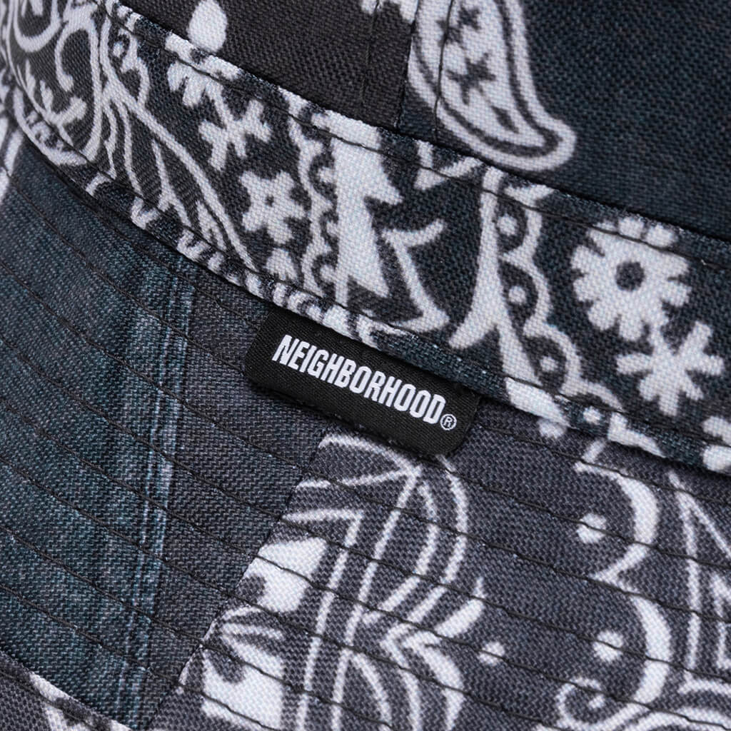 Bandana Chopped Hat - Black