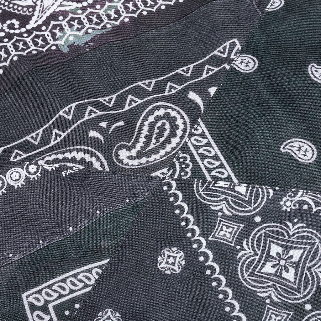 Bandana Chopped L/S E-Shirt - Black