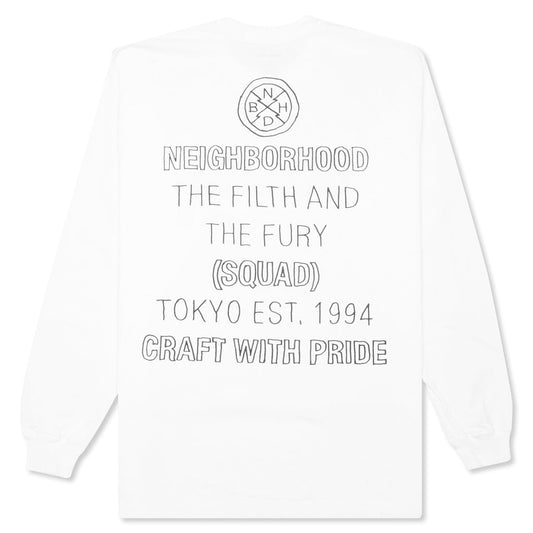 Tape L/S C-Tee - White