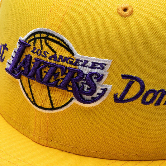 New Era x Just Don 59FIFTY Fitted - Yellow Los Angeles Lakers