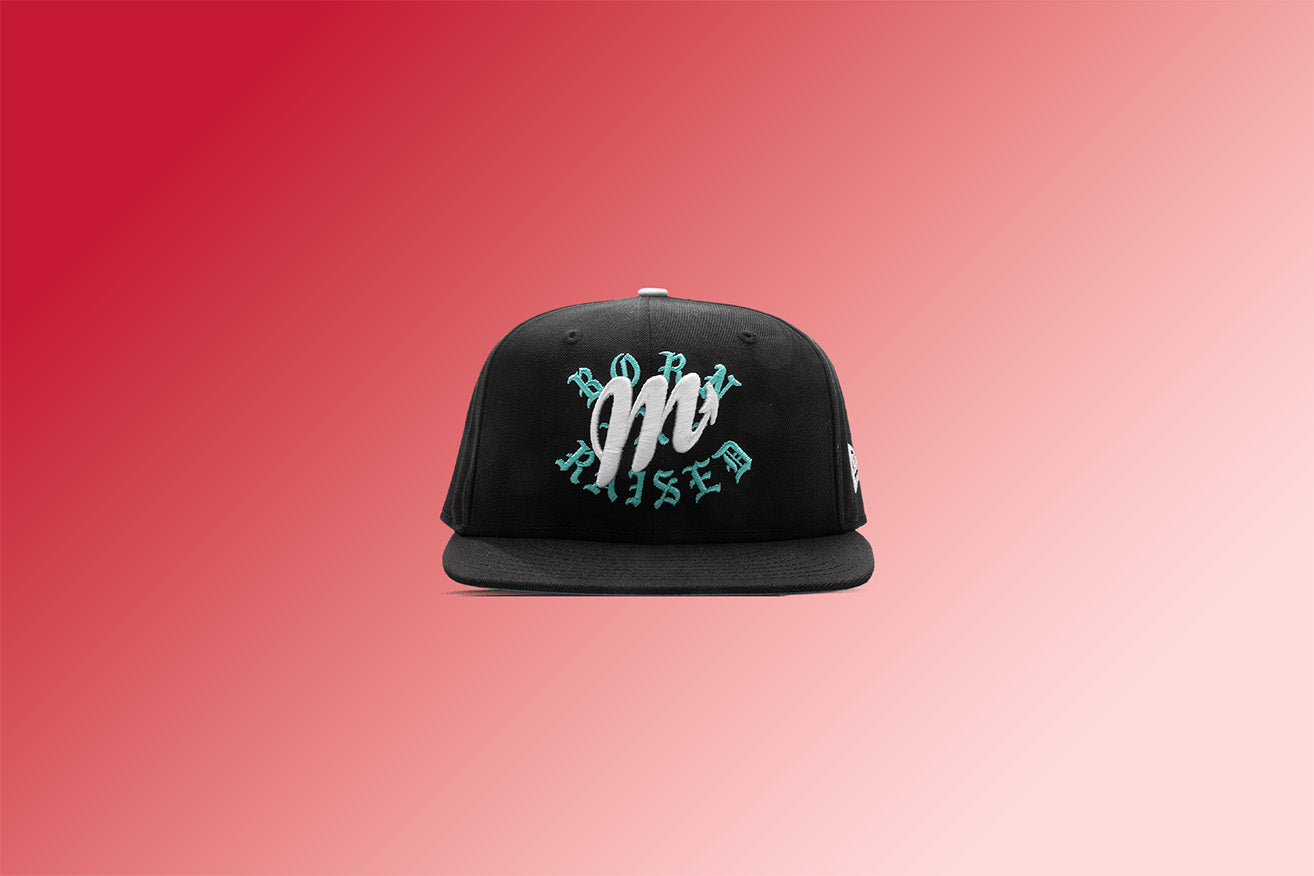 New Era x Born x Raised 59FIFTY LMB Diablos Rojos del México Layered Logo - Black