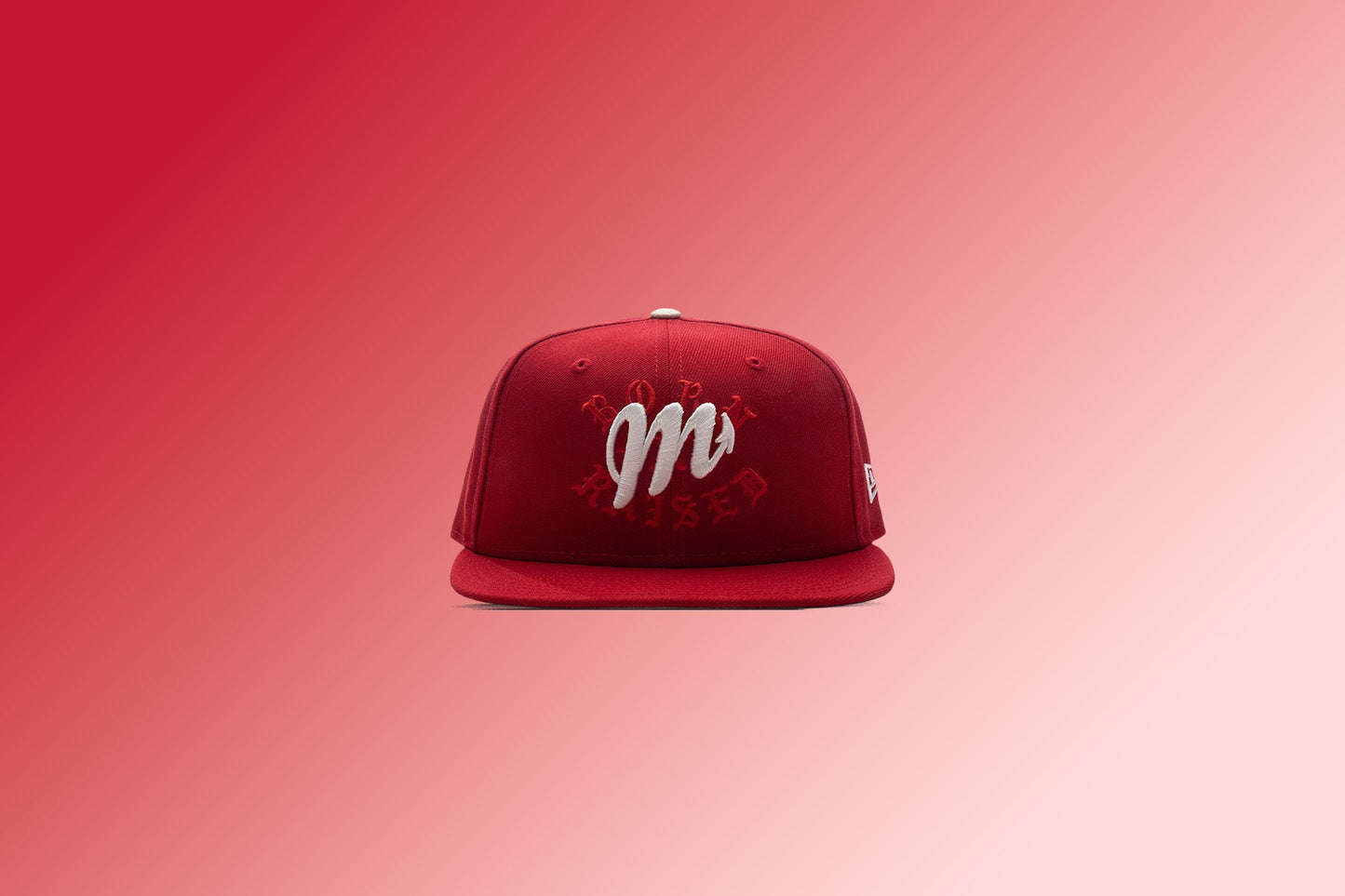 New Era x Born x Raised 59FIFTY LMB Diablos Rojos del México Layered Logo - Scarlet