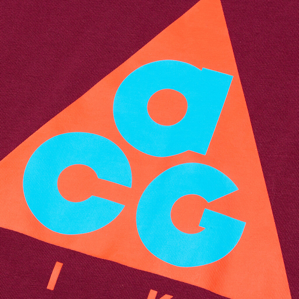 ACG Graphic T-Shirt - Dark Beetroot/Habanero Red