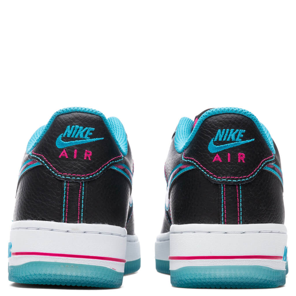Air Force 1 LV8 1 (GS) - Black/Light Blue Fury