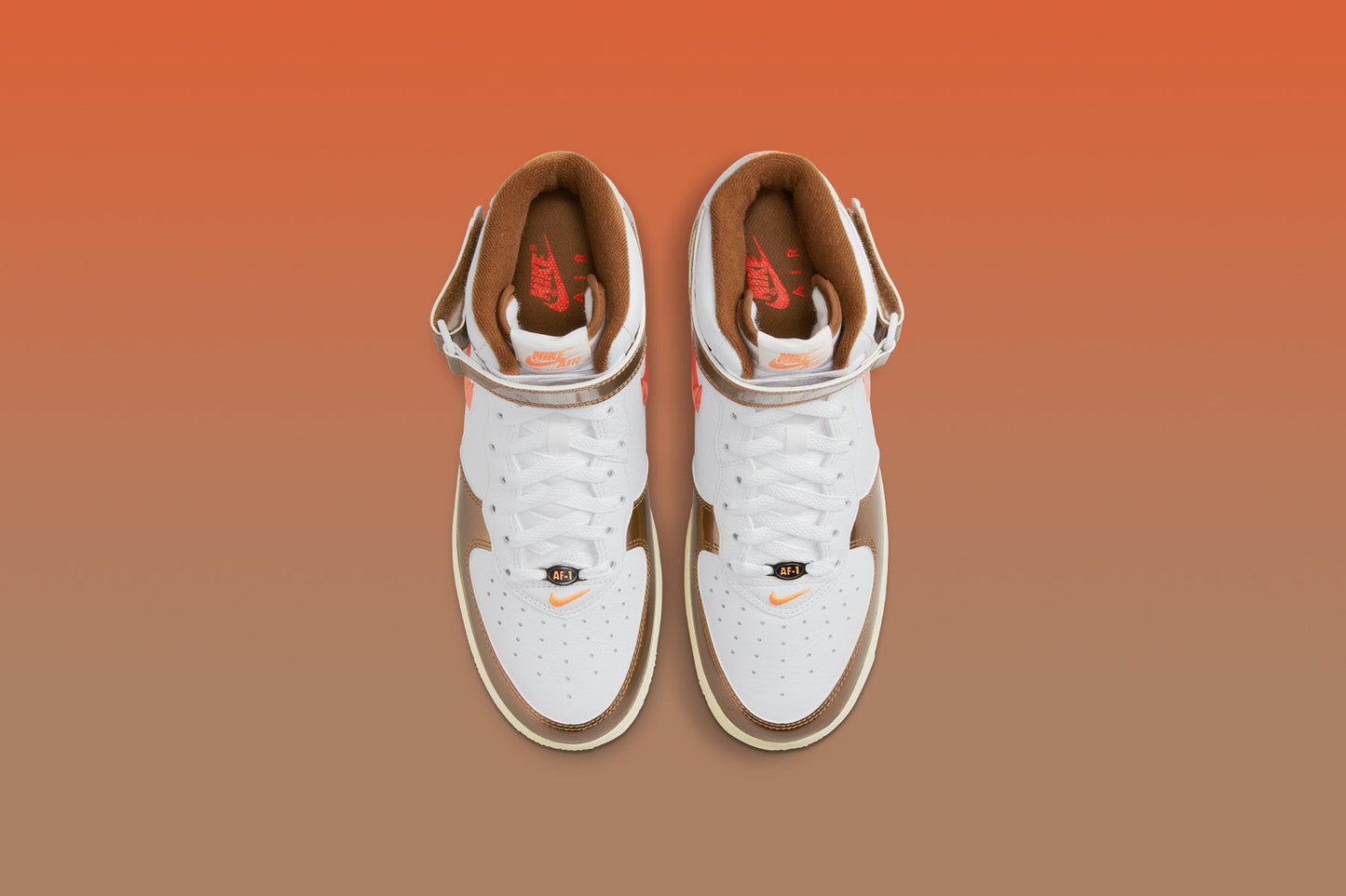 Air Force 1 Mid QS "Ale Brown" - White/Total Orange/Ale Brown