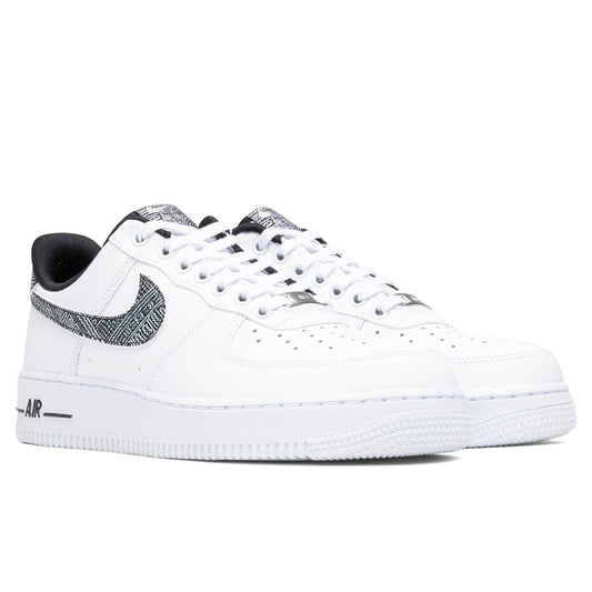 Air Force 1 '07 "Fabric Swoosh" - White/Metallic Silver