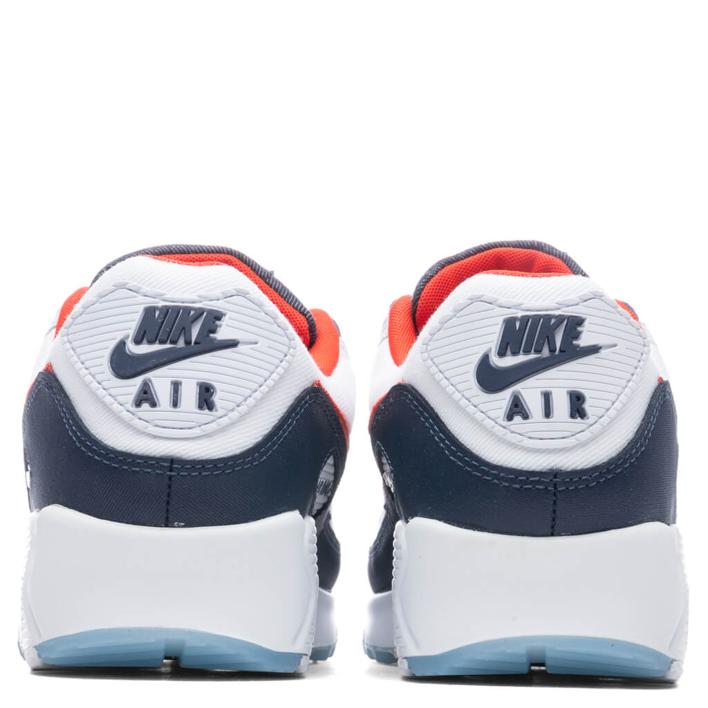 Air Max 90 - White/Chile Red