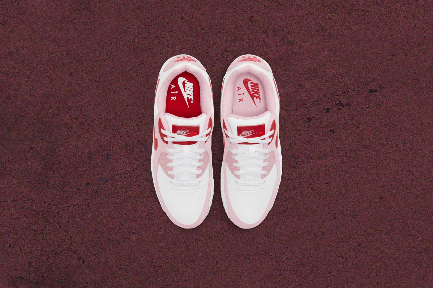 Women's Air Max 90 "V-Day" - White/University Red