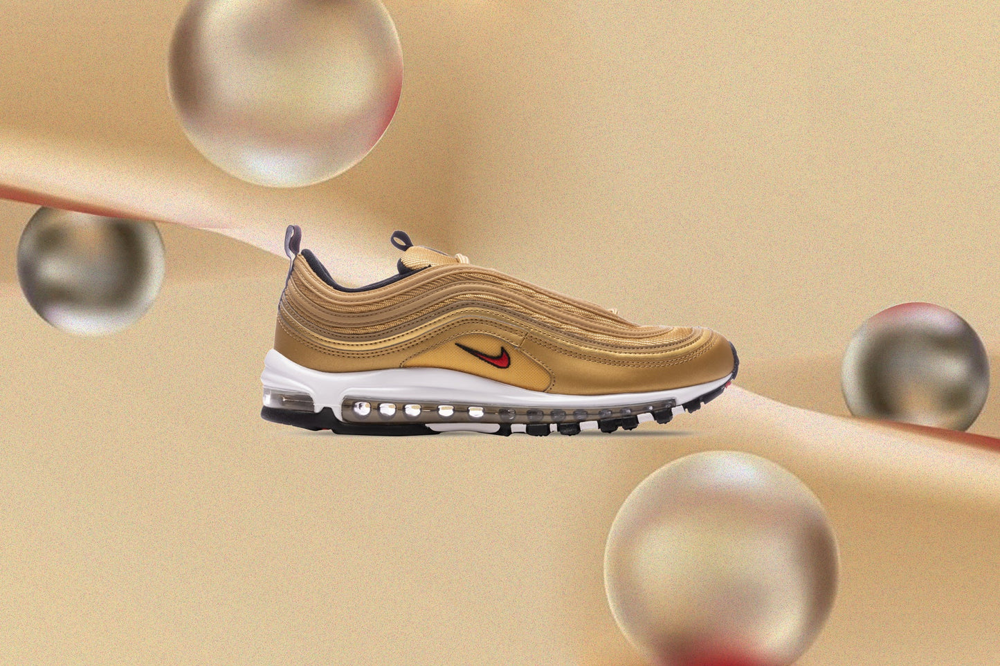 Air Max 97 Golden Bullet - Metallic Gold/Varsity Red