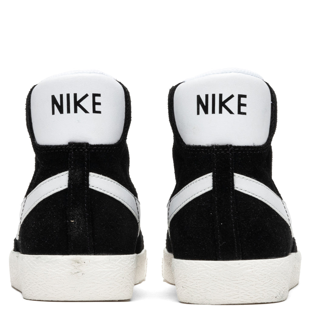 Blazer Mid Suede (GS) - Black/White