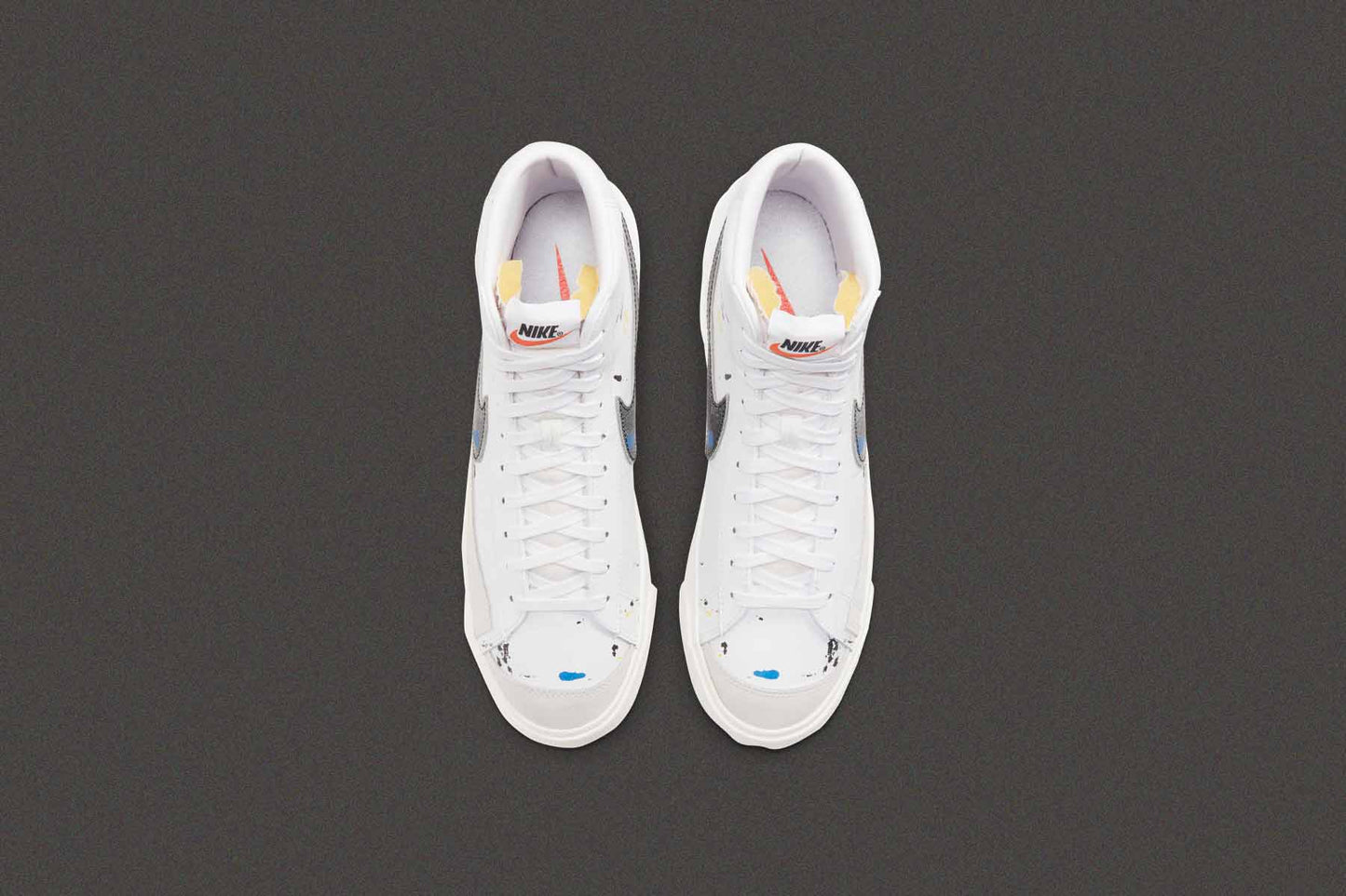 Blazer Mid '77 "Paint Splatter" - White/Black