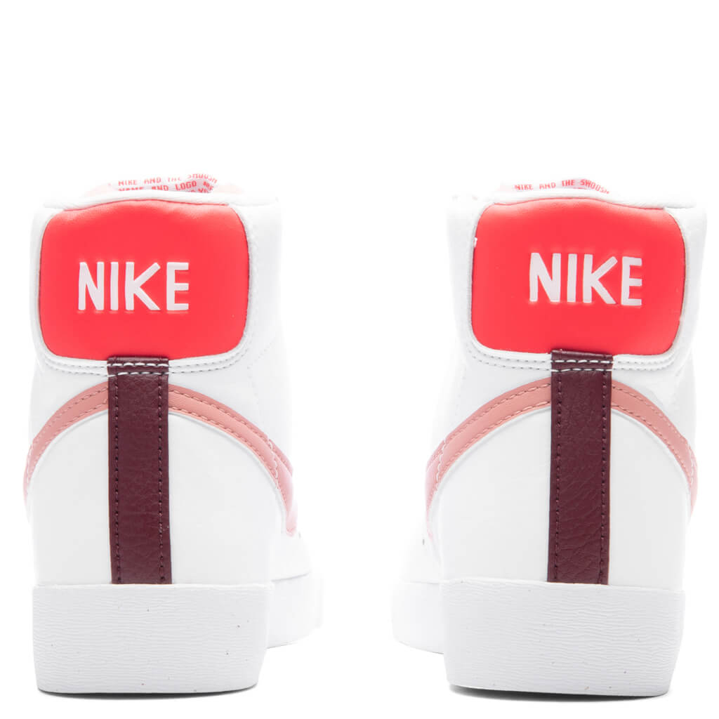 Women's Blazer Mid '77 Next Nature - White/Red Stardust/Night Maroon