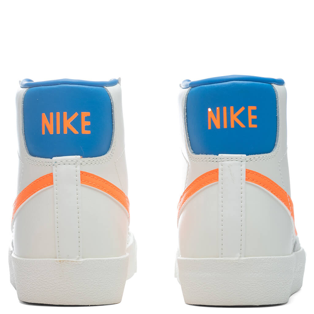 Women's Blazer Mid '77 - Sail/Total Orange/LT Photo Blue