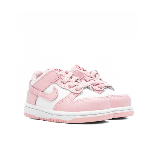 Dunk Low (TD) - White/Pink Glaze/Pomegranate