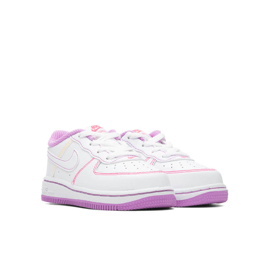 Force 1 (TD) - White/Fuchsia Glow