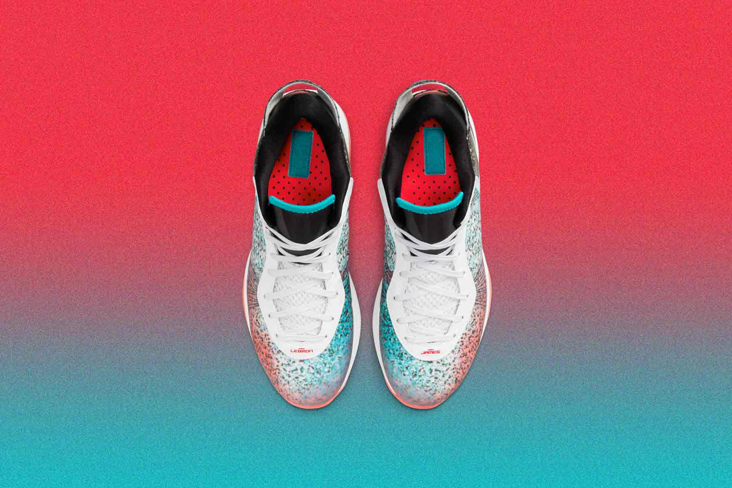 Lebron 8 V2 Low QS 'Miami Nights'- White/Solar Red