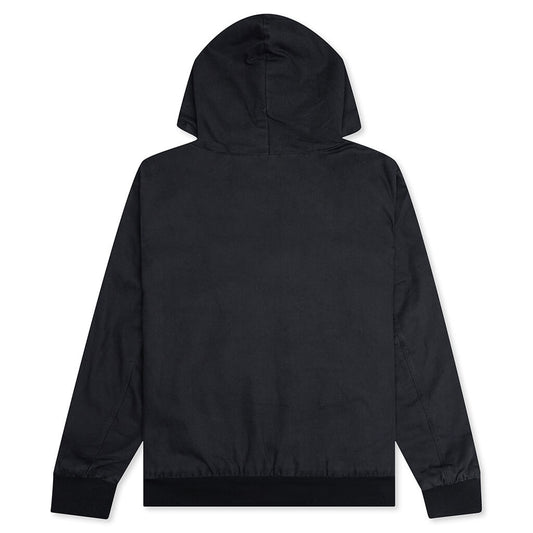 Life Padded Hooded Jacket - Off Noir/White
