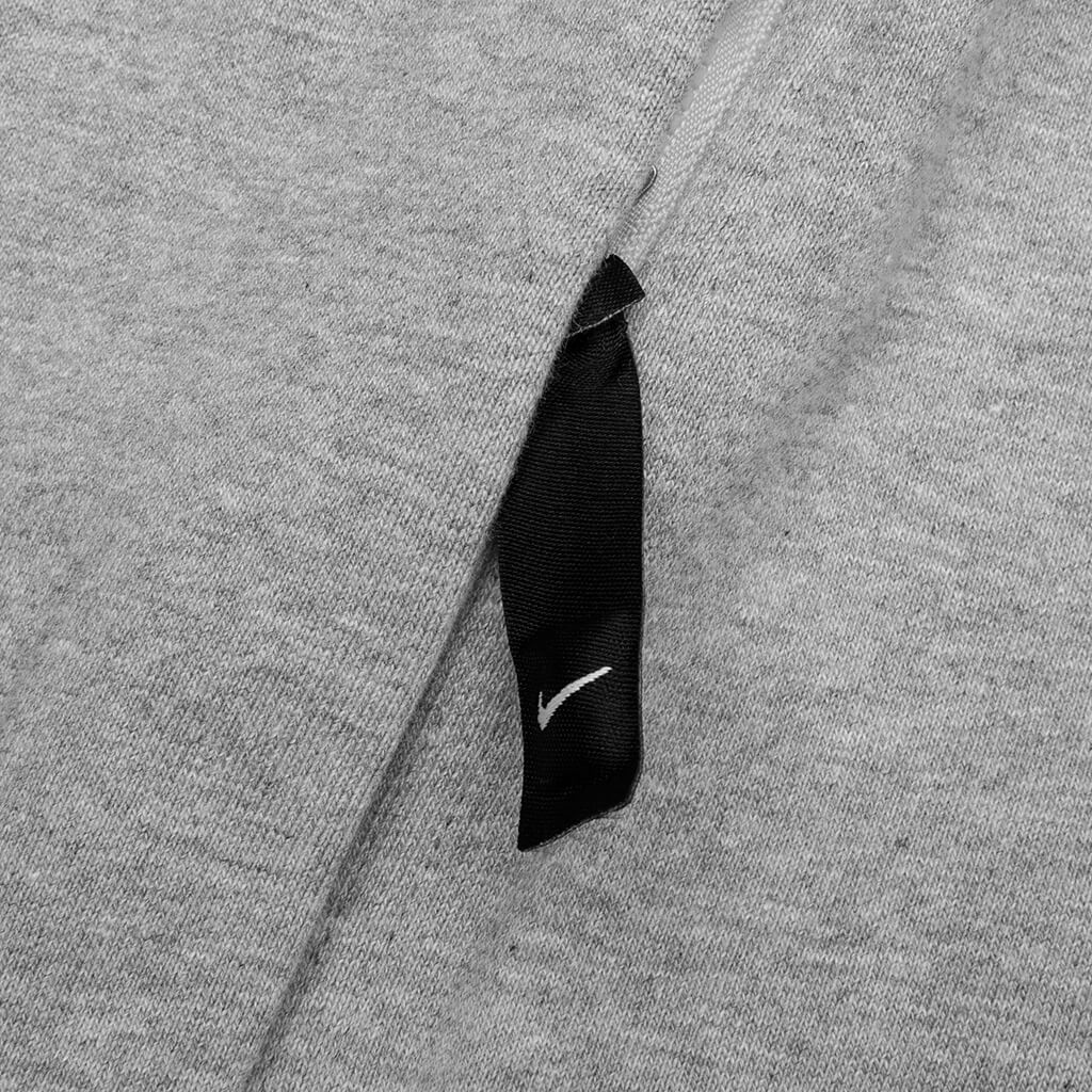 Solo Swoosh Fleece Short - Dk Grey Heather/White