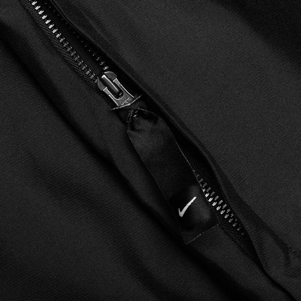 Solo Swoosh Satin Bomber Jacket - Black/Kumquat