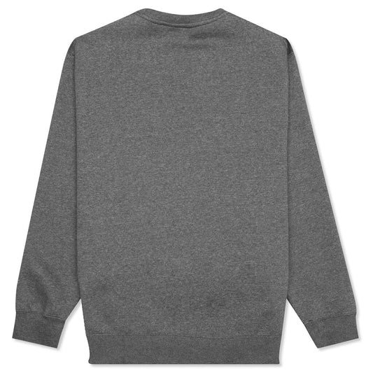 Sportswear Club Fleece Crew - Charcoal Heather/White