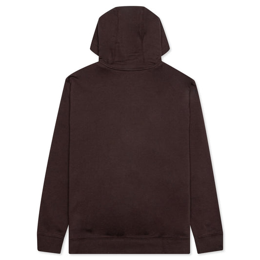 Sportswear Club Fleece Full-Zip Hoodie - Brown Basalt/Brown Basalt/White