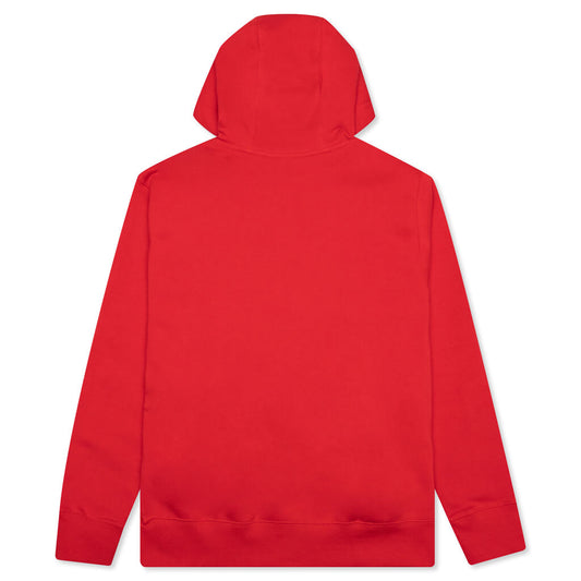 Sportswear Club Fleece Full-Zip Hoodie - University Red/White