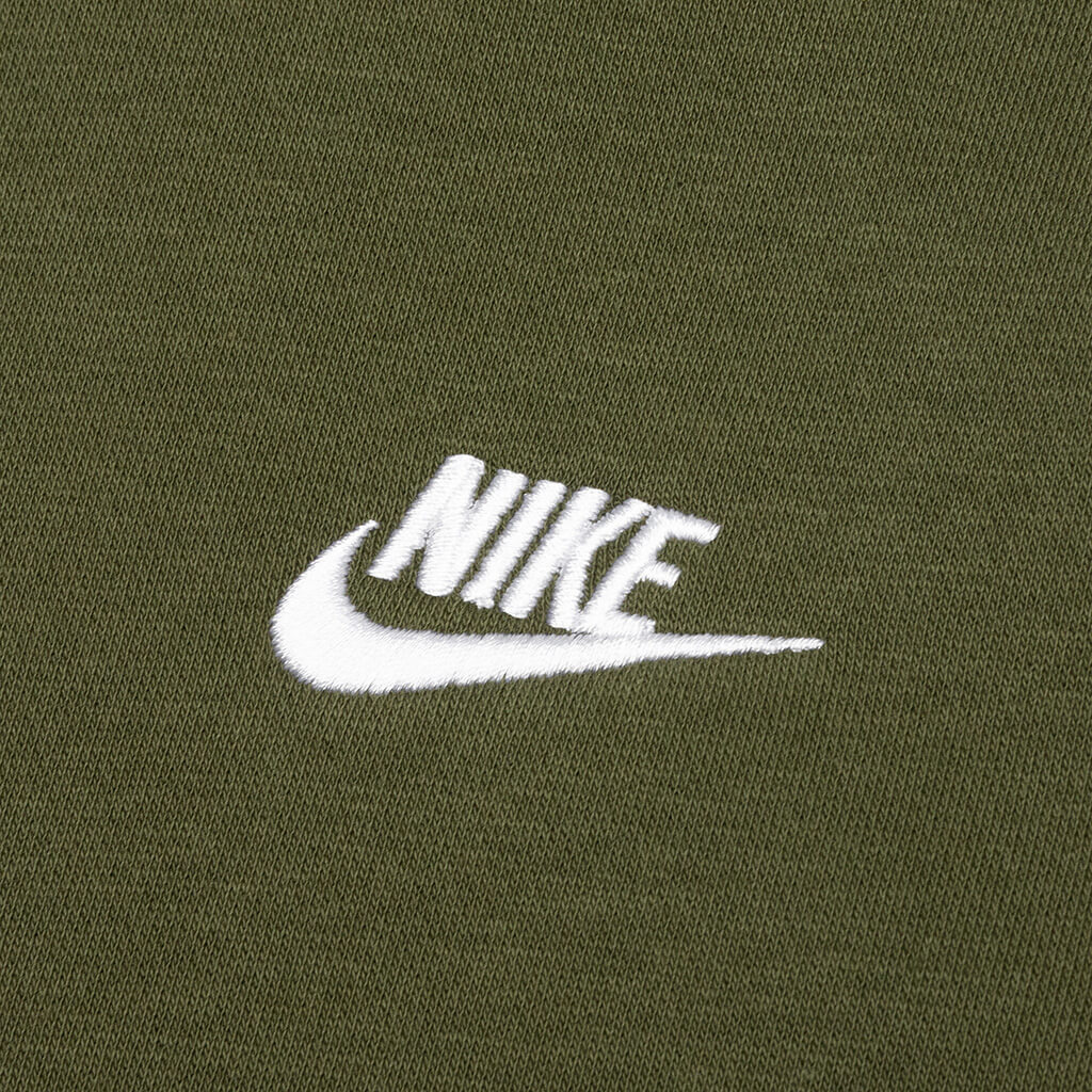 Sportswear Club Fleece Full-Zip Hoodie - Rough Green/White