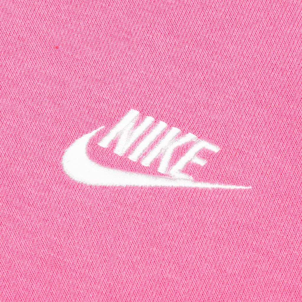 Sportswear Club Fleece Pullover Hoodie - Pinksicle/White