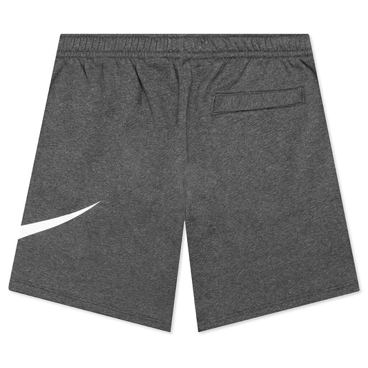 Sportswear Club Graphic Shorts - Charcoal Heather/White