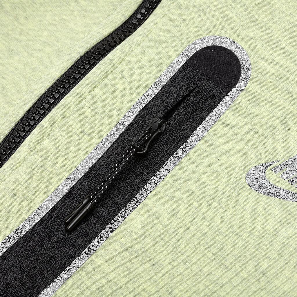 Sportswear Tech Fleece Full Zip Up Hoodie - Lime Ice/Heather