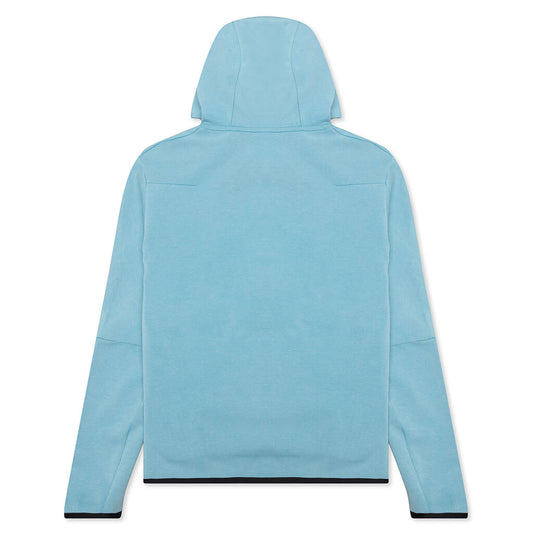 Sportswear Tech Fleece Washed Full-Zip Hoodie - Cerulean/Black