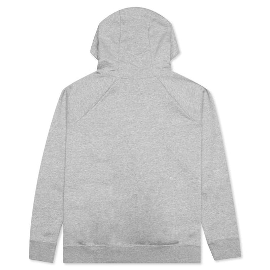 Sportswear Women’s Essential Fleece Pullover Hoodie - Dark Grey Heather/White