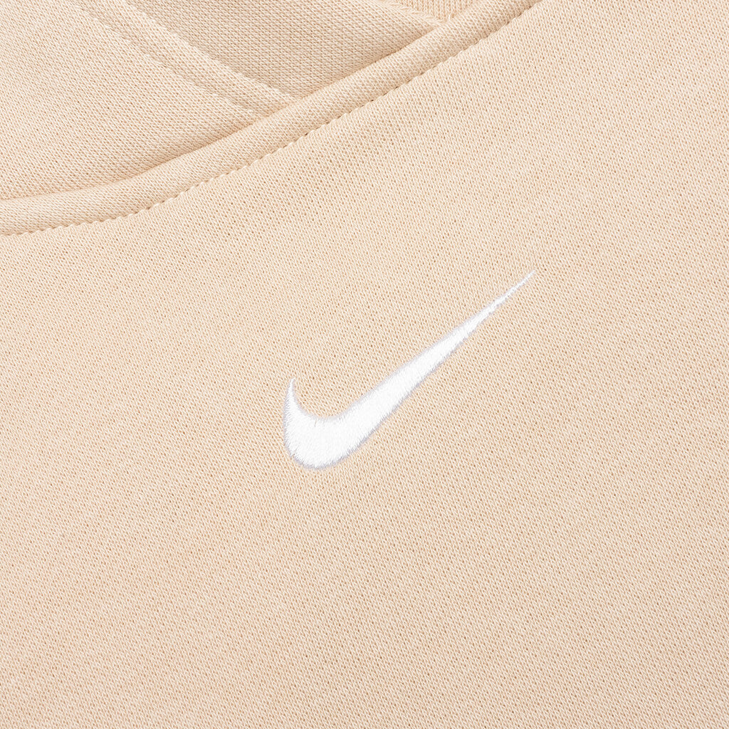 Sportswear Collection Essentials Women's Oversized Fleece Hoodie - Sanddrift/White