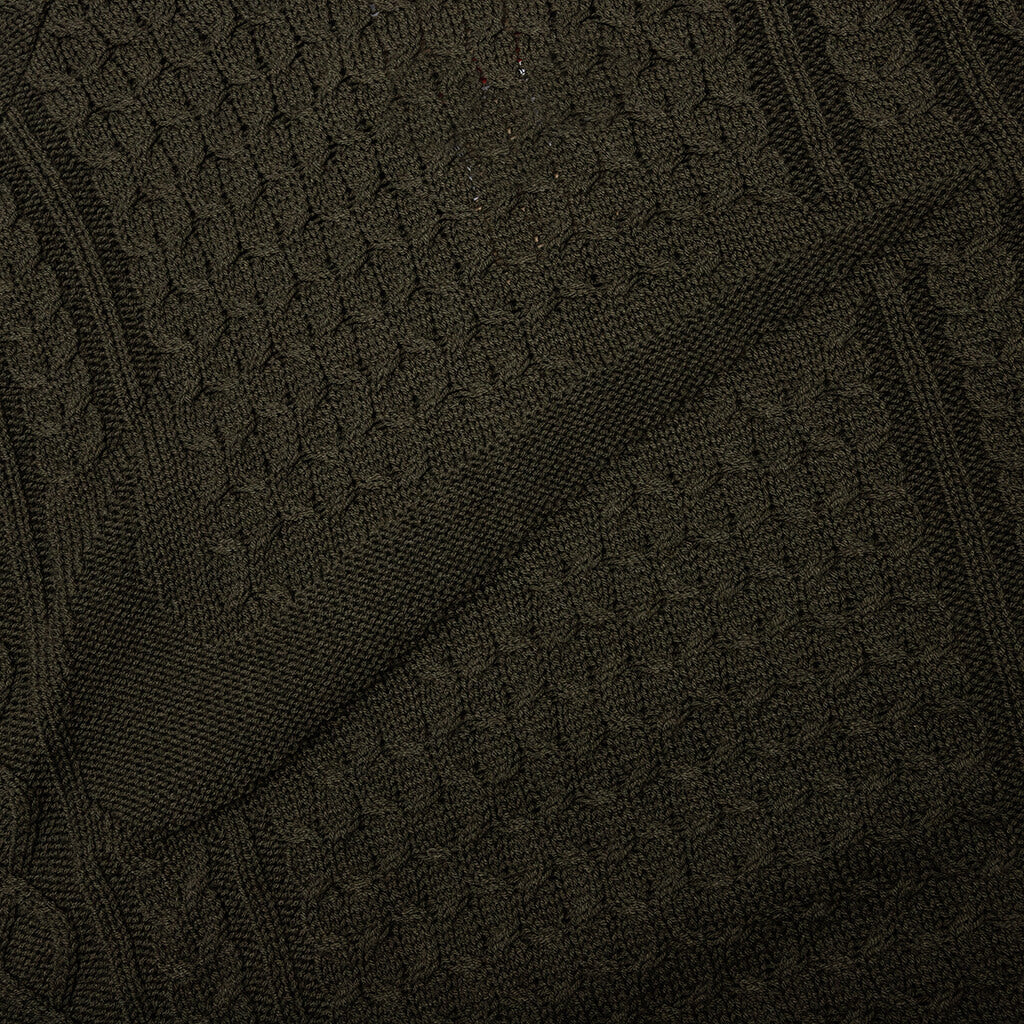Nike Life Cable Knit Turtleneck Sweater - Cargo Khaki