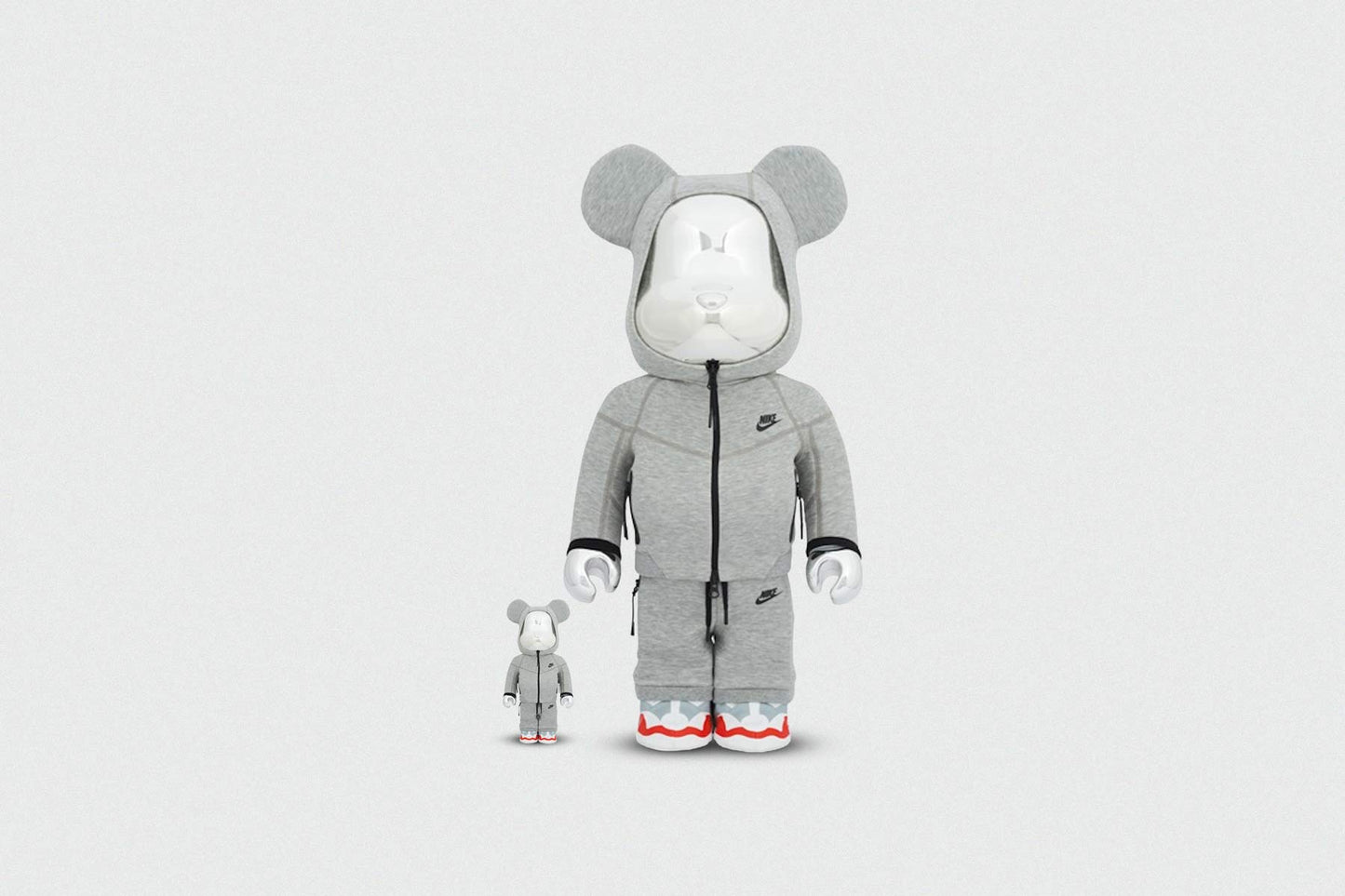 Medicom Toy x Nike Tech Fleece 100% + 400% BE@RBRICK Set