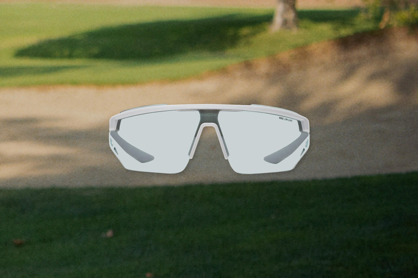 Nike x NOCTA Windshield Elite Sunglasses - Matte Pure Platinum/Light Blue