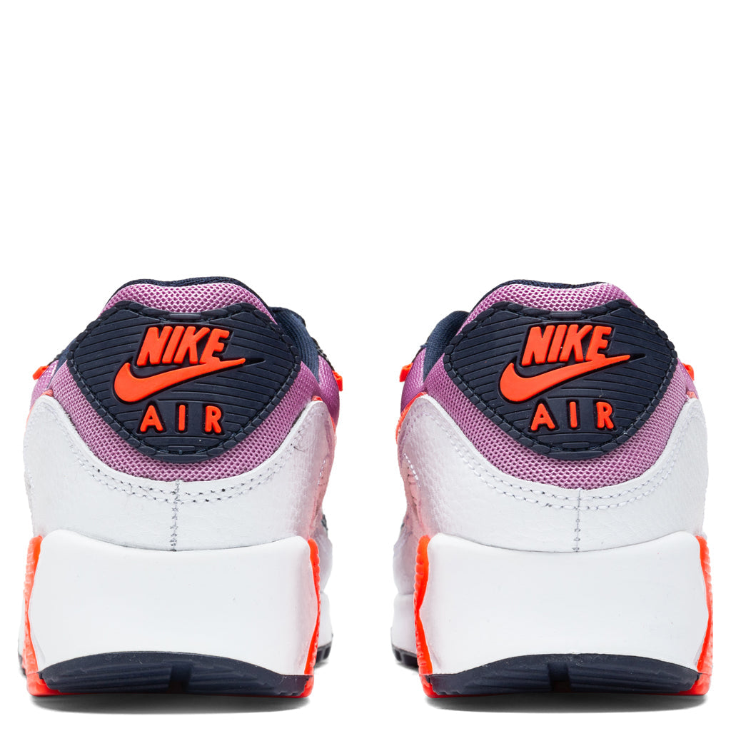 Women's Air Max 90 - White/Bright Crimson