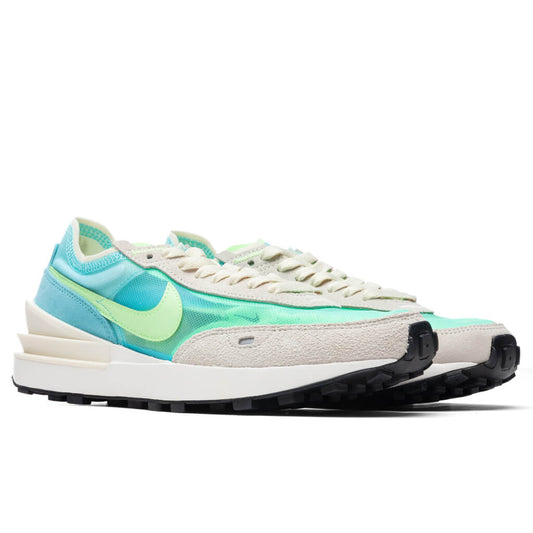 Women's Waffle One - Bleached Aqua/Lime Glow