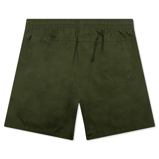 Woven Shorts - Rough Green/White