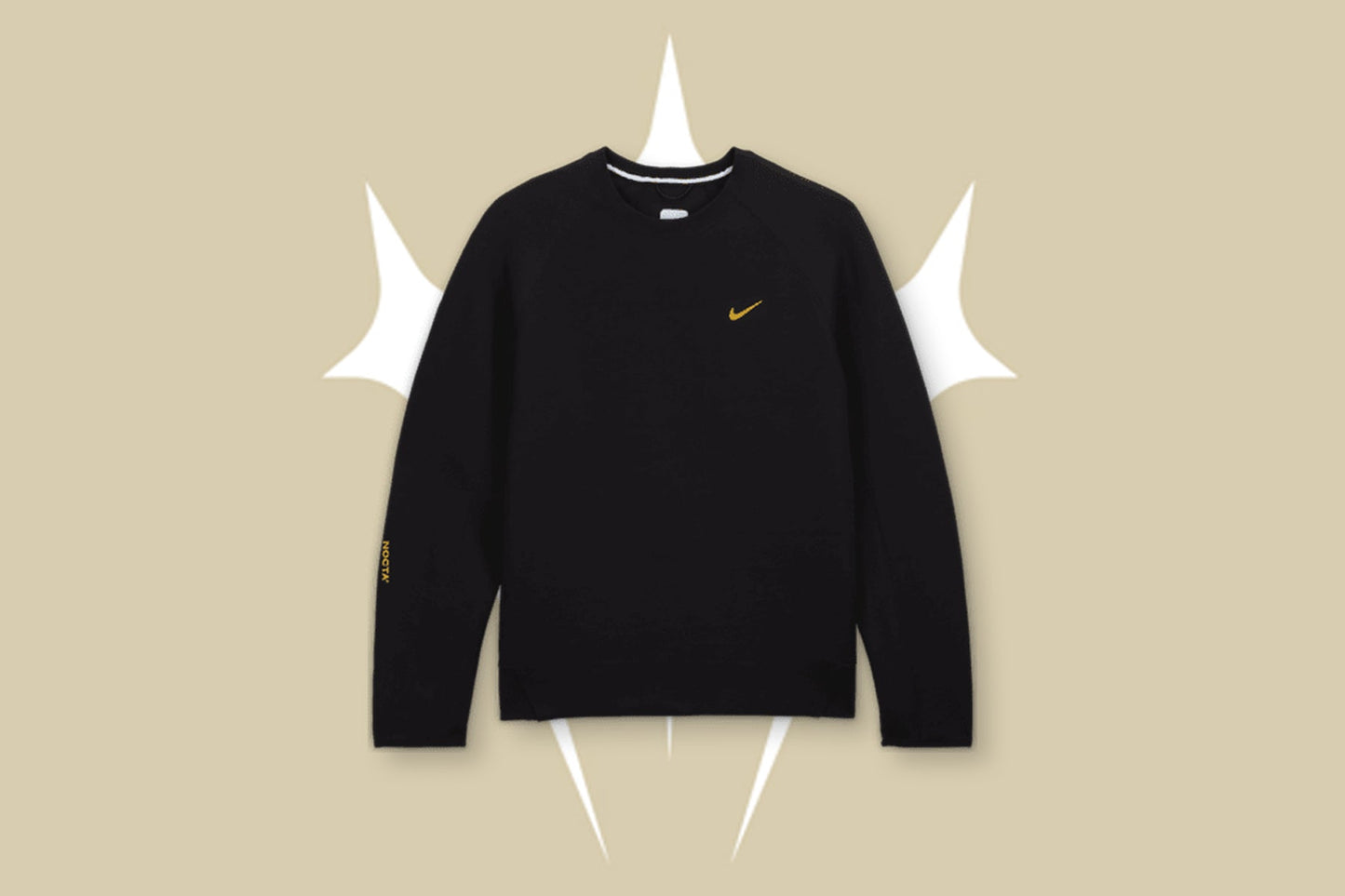 Nike x NOCTA Tech Fleece Crew - Black/University Gold