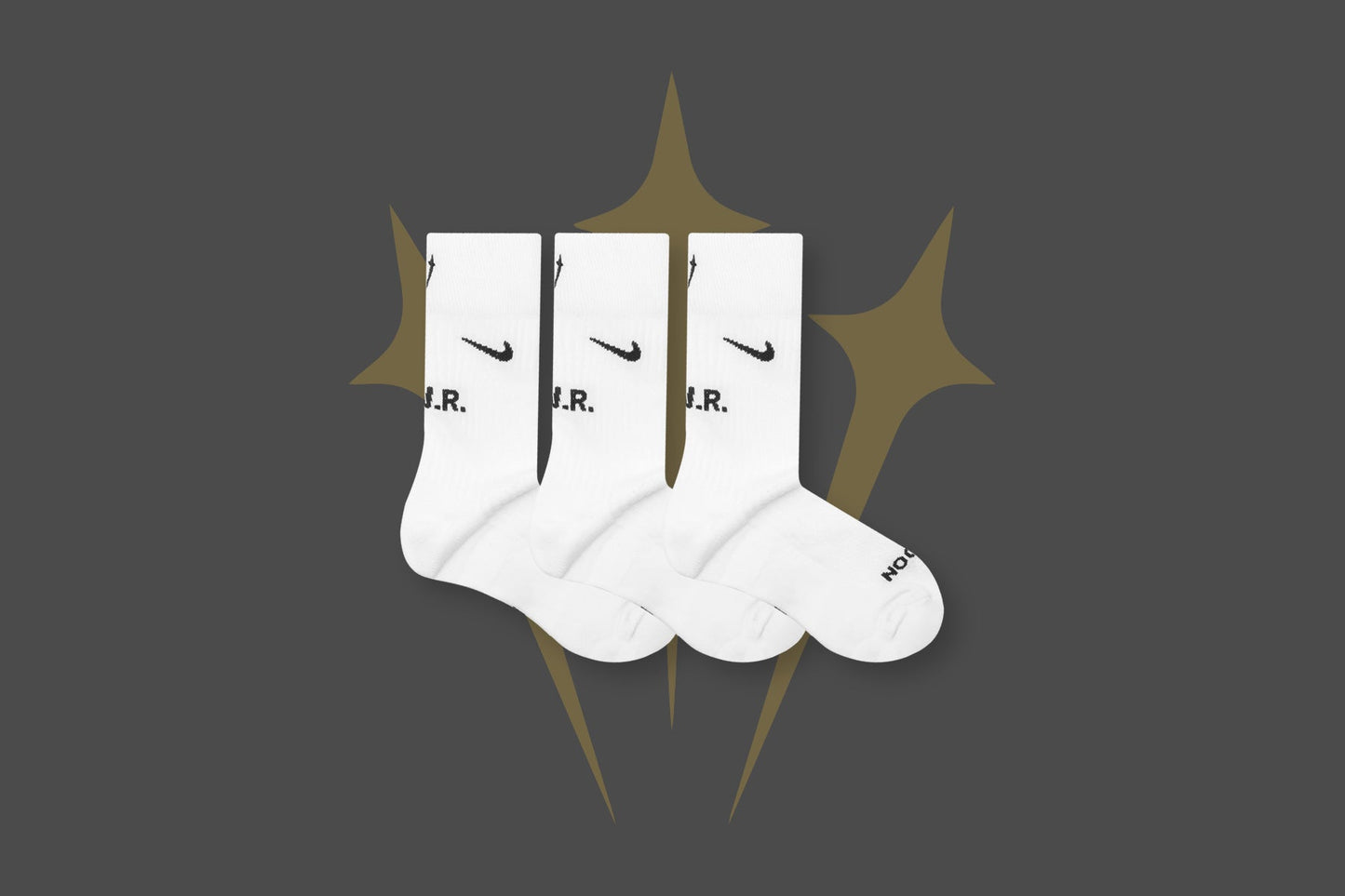 Nike x NOCTA Crew Socks - White/Black