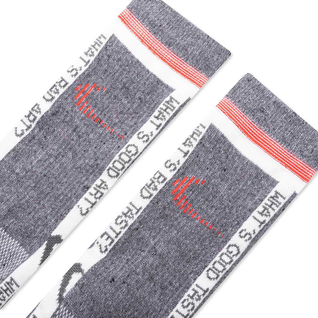 Nike x Off-White Socks - Grey/Total Crimson