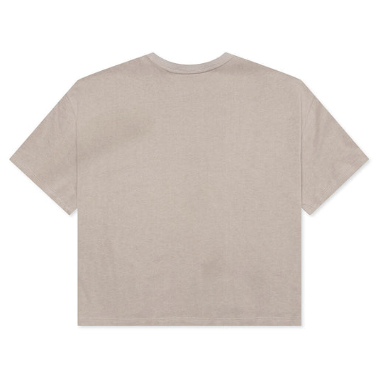 NikeLab Women's Fleece T-Shirt - Malt/White