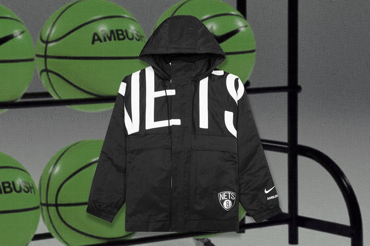Nike x Ambush Brooklyn Nets Women's Hooded Jacket - Black