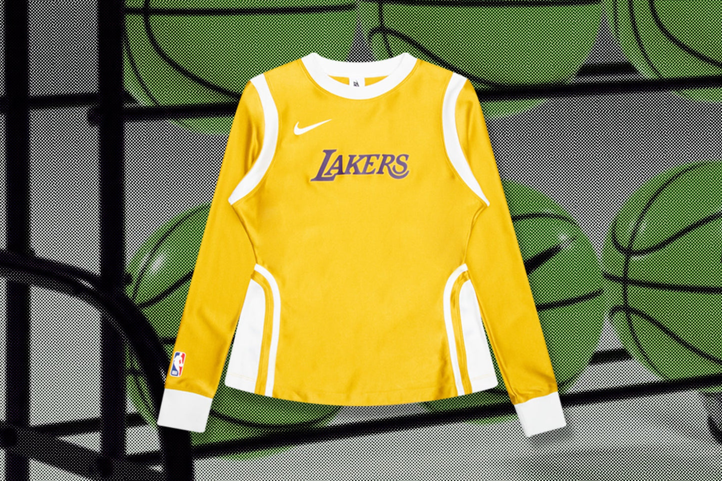 Nike x Ambush Los Angeles Lakers Women's L/S Jersey - Mineral Gold