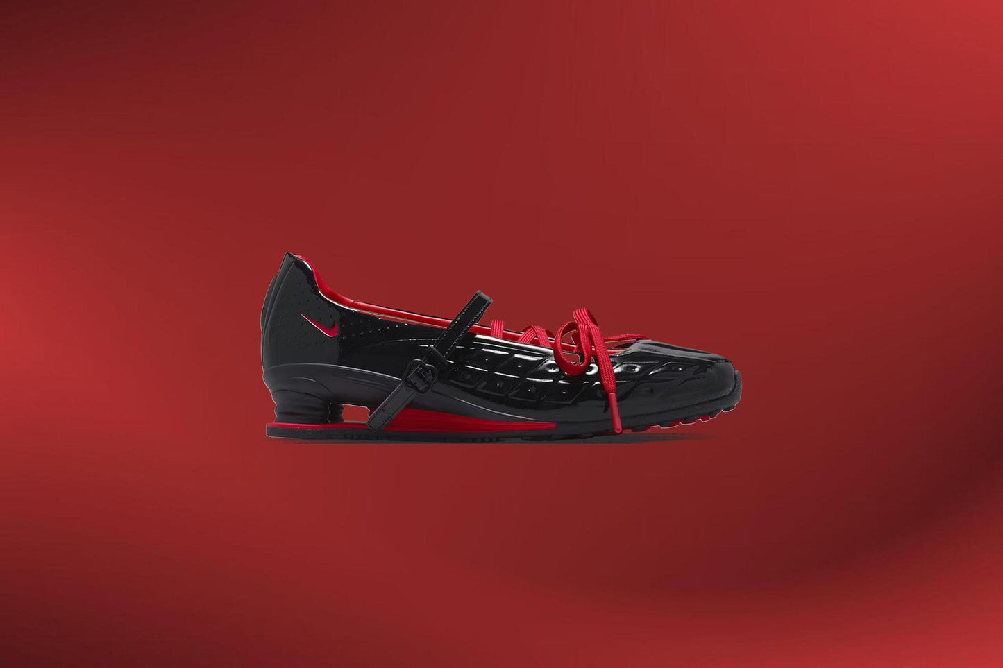 Nike x LABELHOOD Women's Shox Z Calistra - Black/University Red