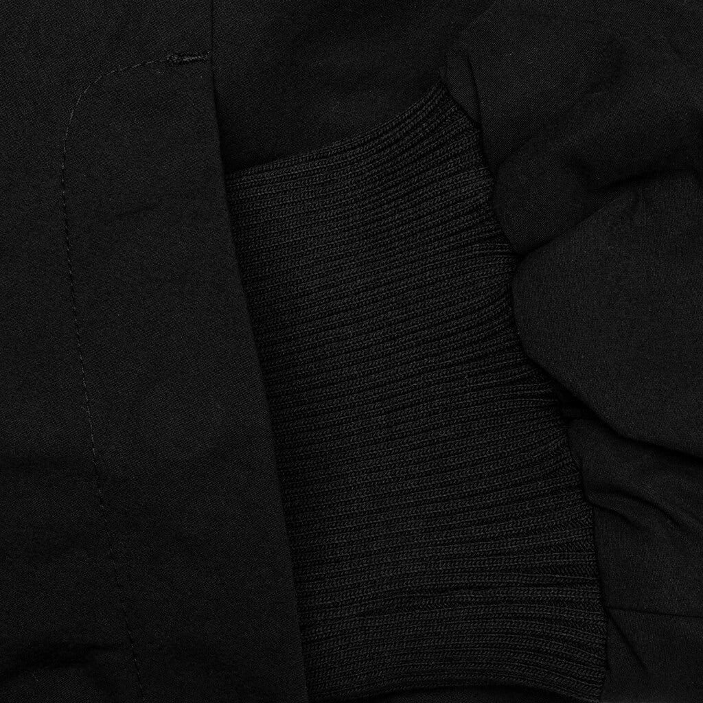 Nylon Bomber Jacket - Black