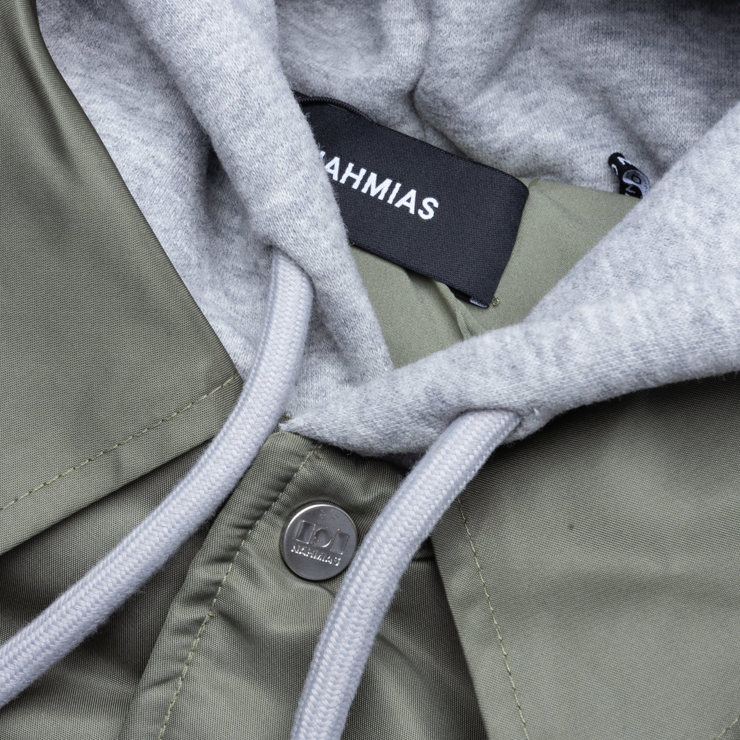 Nylon Hooded Bomber - Army Green